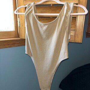 Cropped Nude Bodysuit
